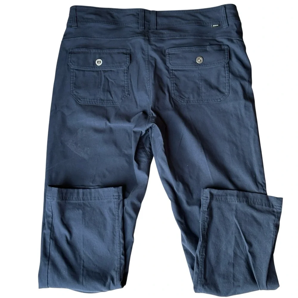 Prana Halle Straight Fit Pants Size 14 Short Navy Pockets Hiking - Picture 4 of 6